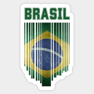 Brazil flag, brazilian flag Sticker